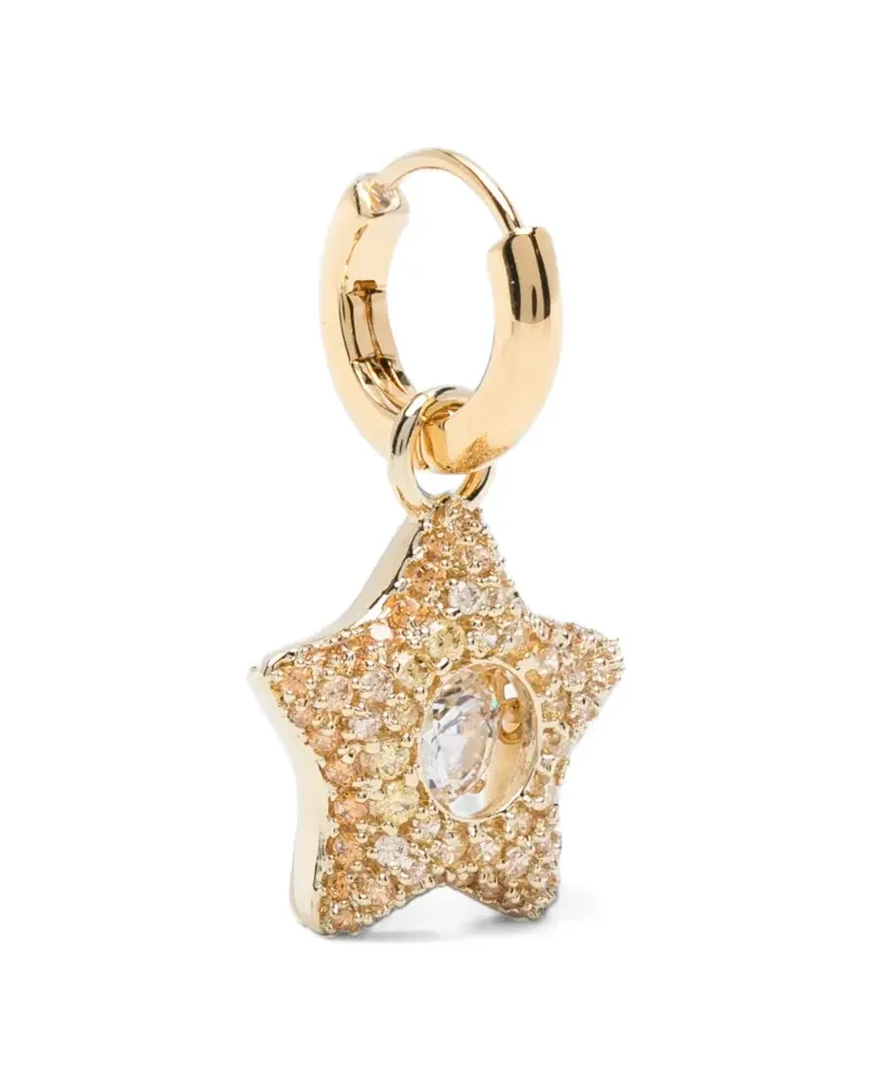 Swarovski Sublima Hängeohrringe mit Stern - Gold Gold