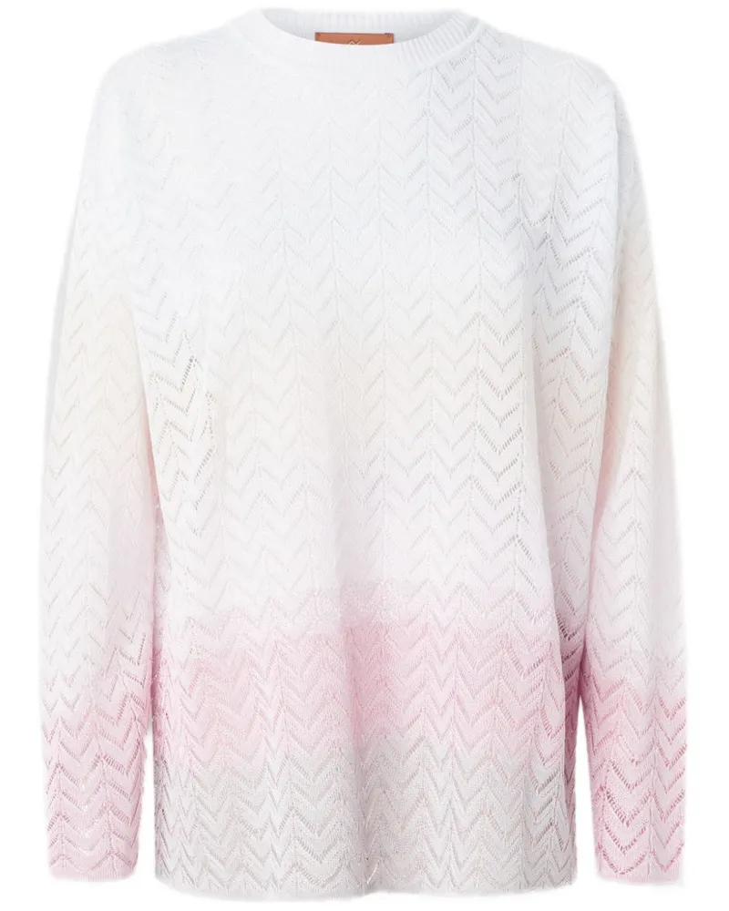 Missoni Pullover mit Zickzackmuster - Weiß Weiß