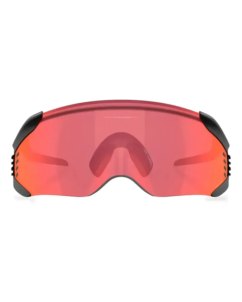 Oakley Sonnenbrille mit Shield-Gestell - Schwarz Schwarz