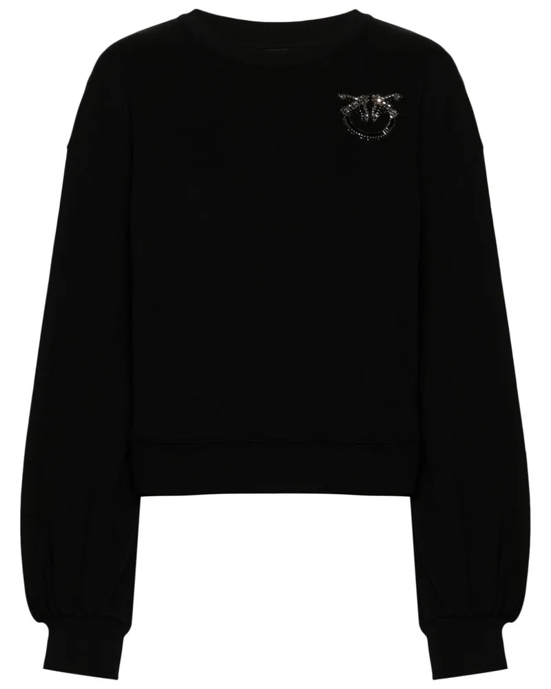 Pinko Love Birds Sweatshirt Schwarz