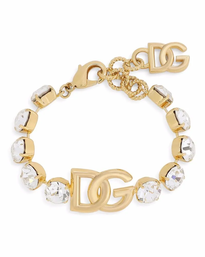 Dolce & Gabbana Armband mit Kristallen - Gold Gold