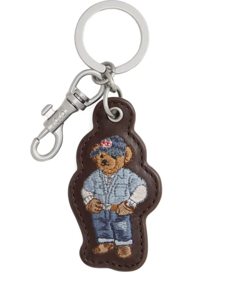 Ralph Lauren Schlüsselanhänger mit Polo Bear-Stickerei - Braun Braun