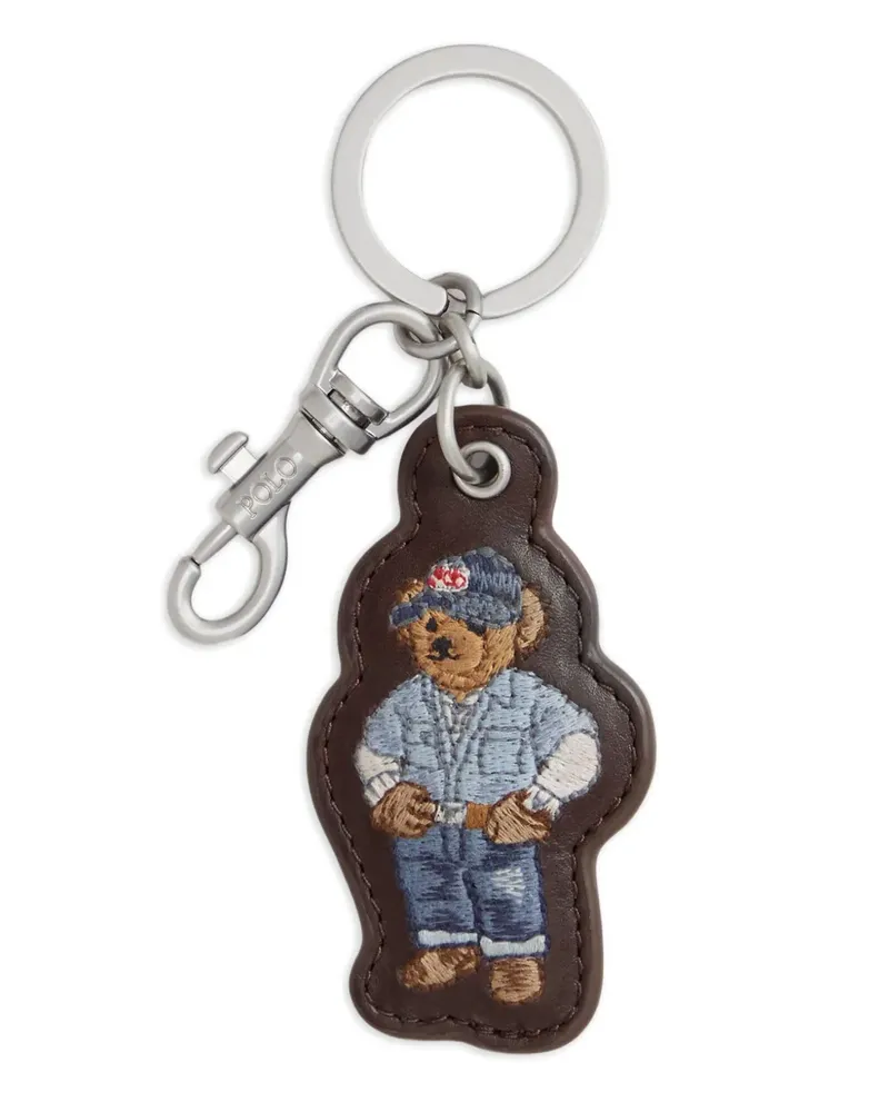 Ralph Lauren Schlüsselanhänger mit Polo Bear-Stickerei - Braun Braun