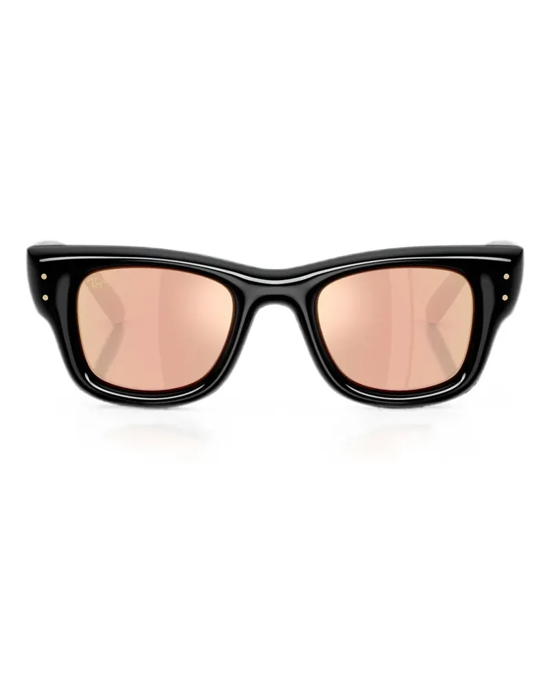 Ray Ban Wayfarer Puffer Sonnenbrille - Schwarz Schwarz