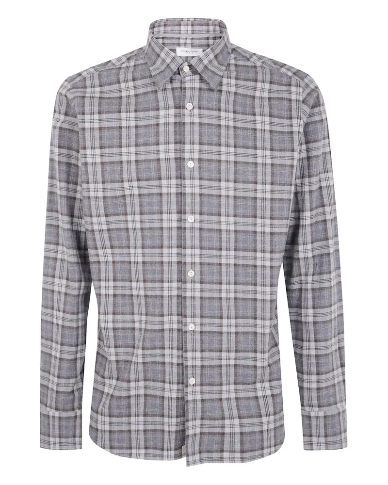 Tintoria Mattei checked shirt - Grau Grau