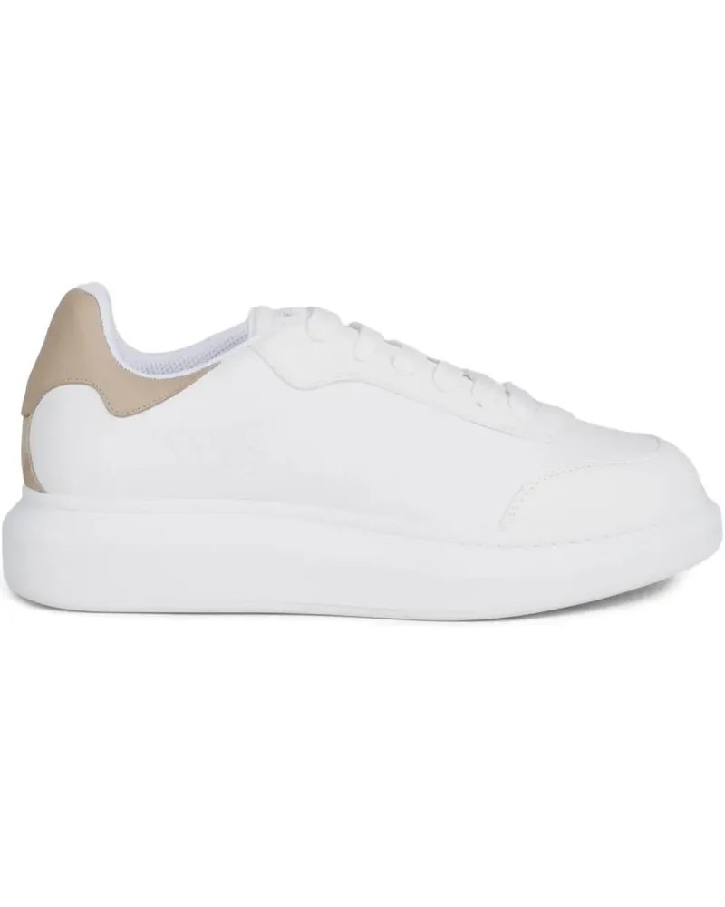 Alexander McQueen logo-embossed leather sneakers - Weiß Weiß