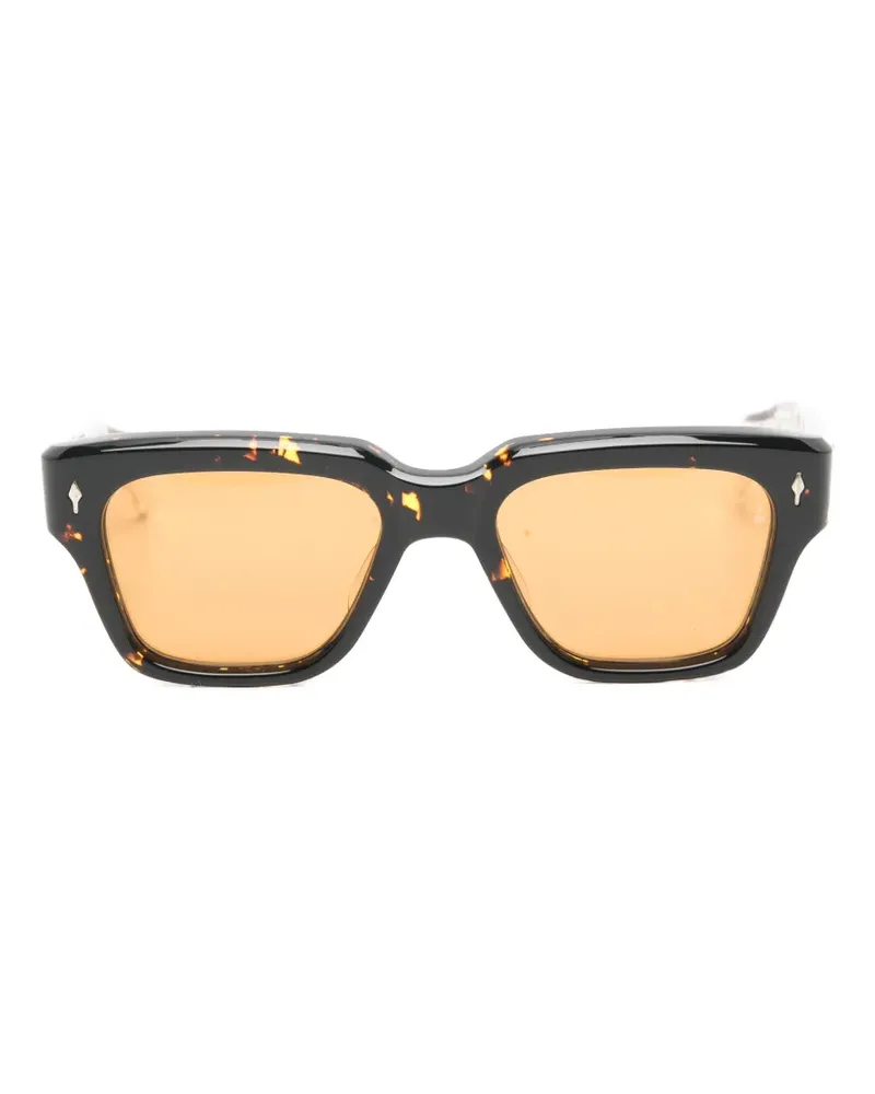 Jacques Marie Mage Fellini Sonnenbrille in Schildpattoptik - Braun Braun