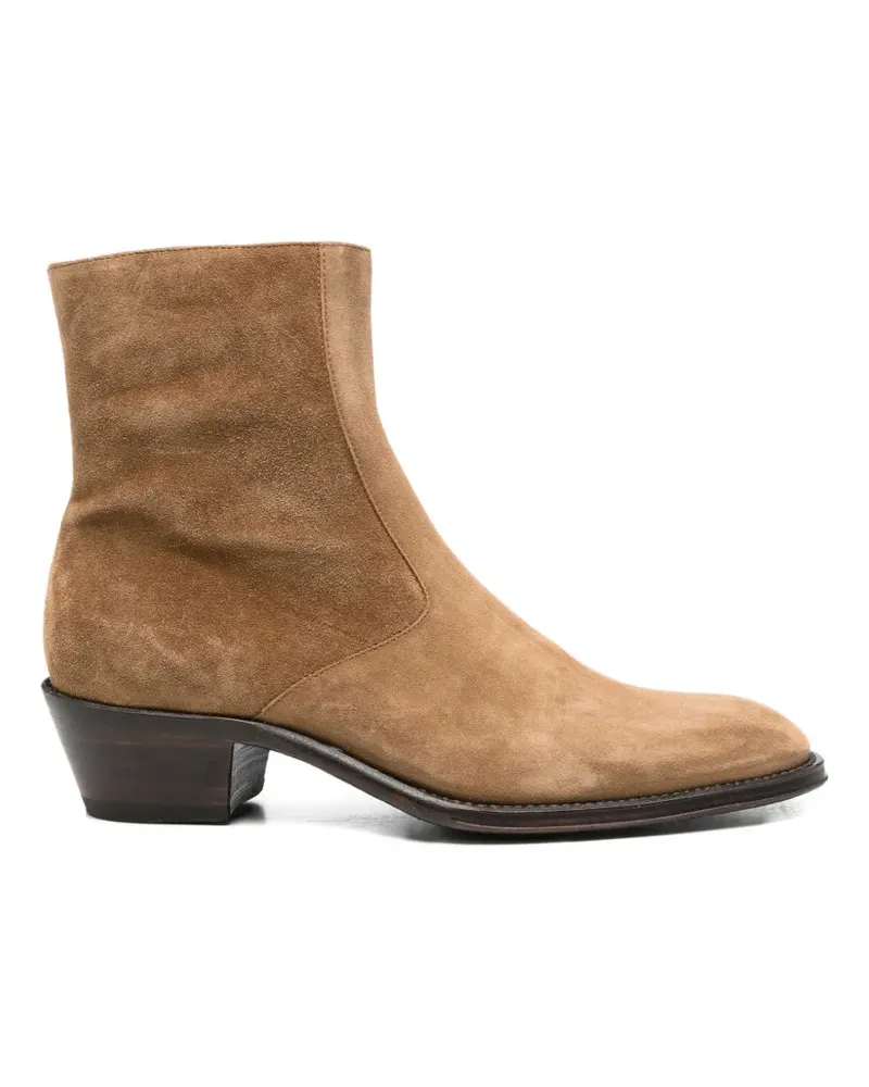 ERALDO suede side-zip cowboy boots - Braun Braun