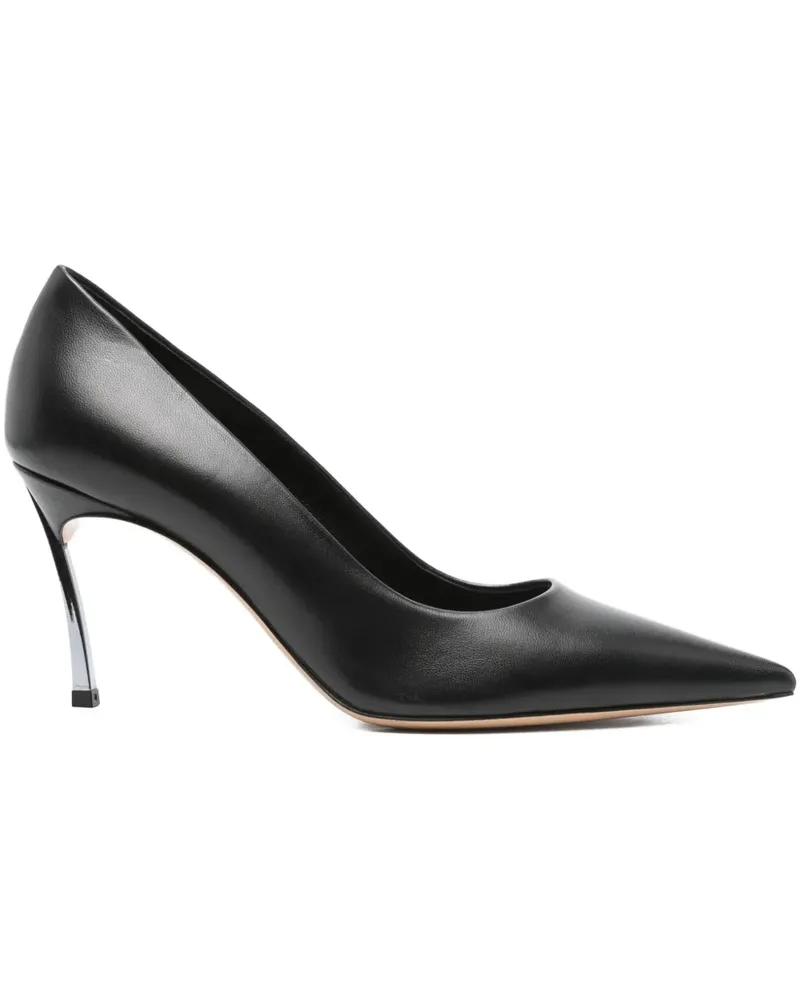 Casadei Superblade Stiletto-Pumps mit spitzer Kappe 80mm - Schwarz Schwarz