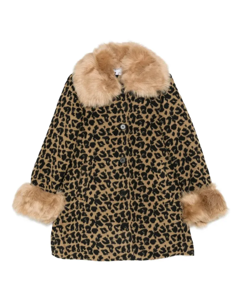 Never Fully Dressed Mantel mit Leoparden-Print - Braun Braun