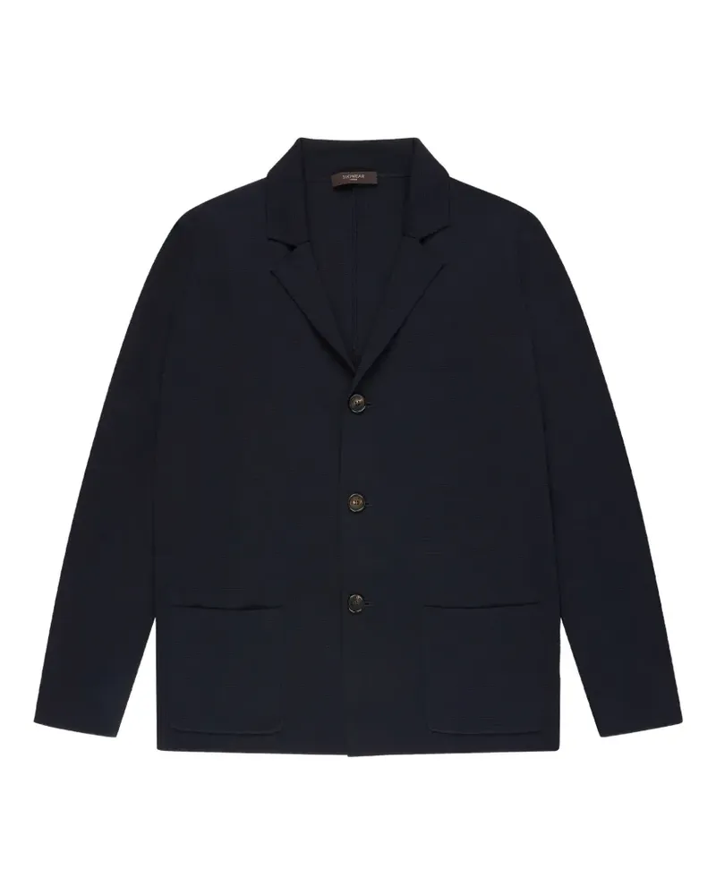 Zanone Sakko aus Baumwollkrepp - Blau Blau