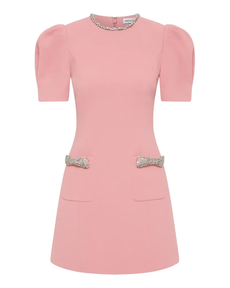 Rebecca Vallance Nemy puff-sleeve mini dress - Rosa Rosa
