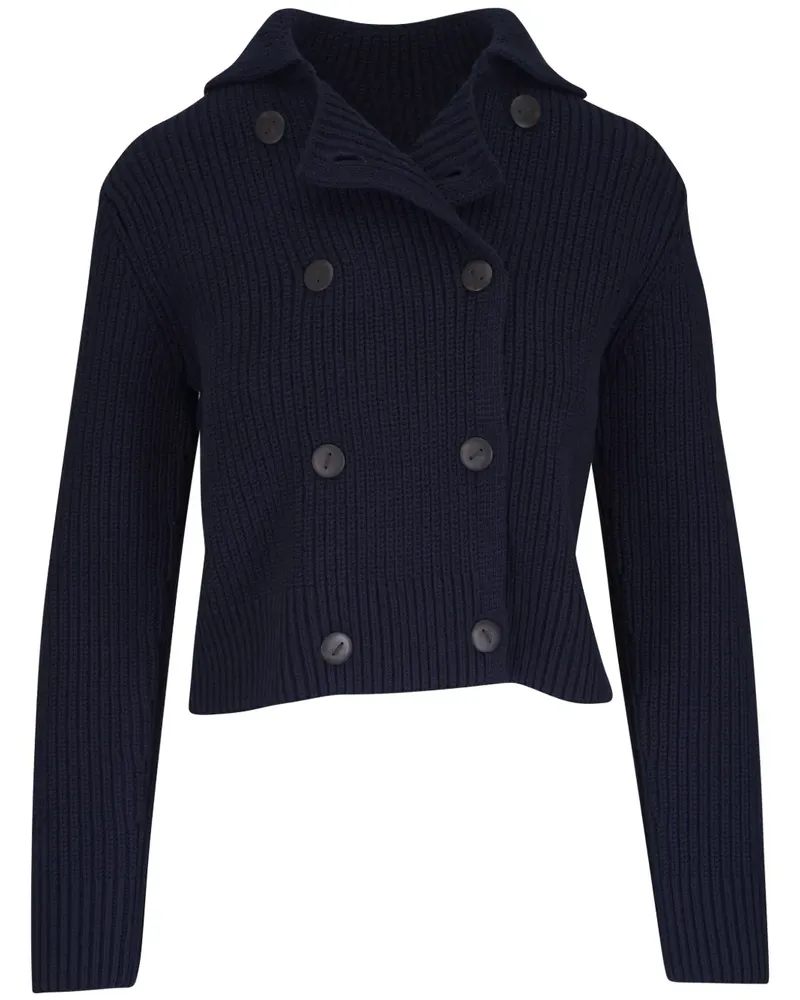 Vince Doppelreihiger Cardigan - Blau Blau