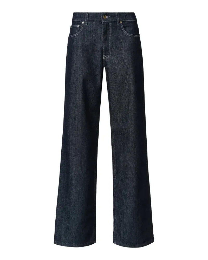 Fabiana Filippi Weite Jeans mit Kontrastnähten - Blau Blau