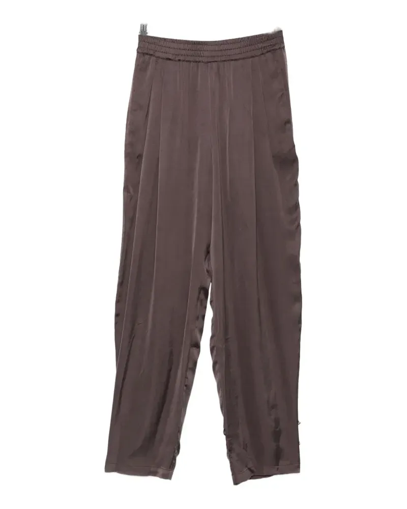 ANDAMANE Renee elasticated-waistband trousers - Braun Braun
