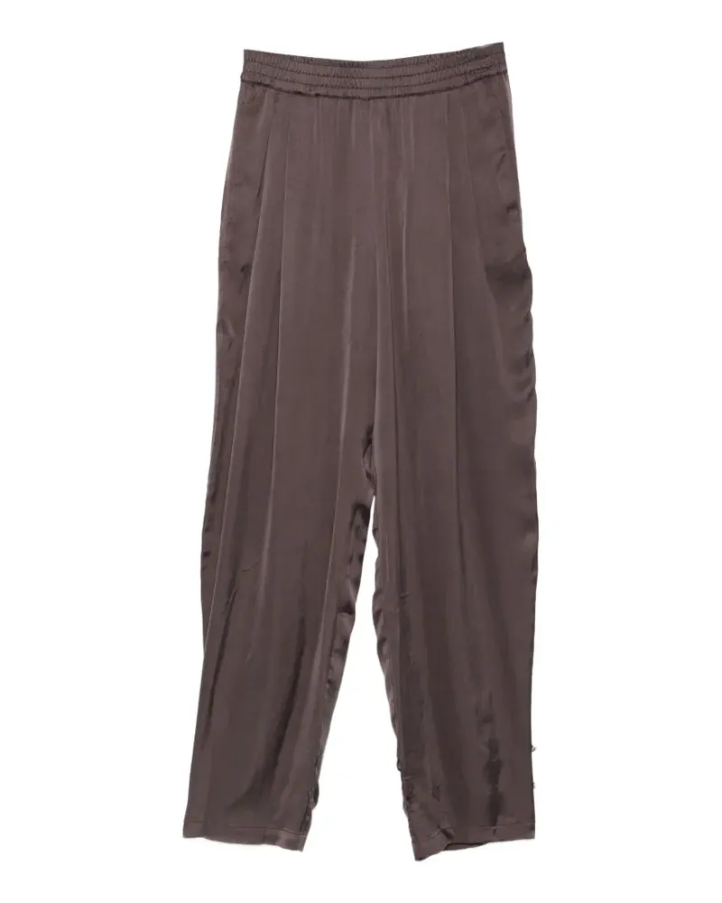 ANDAMANE Renee elasticated-waistband trousers - Braun Braun