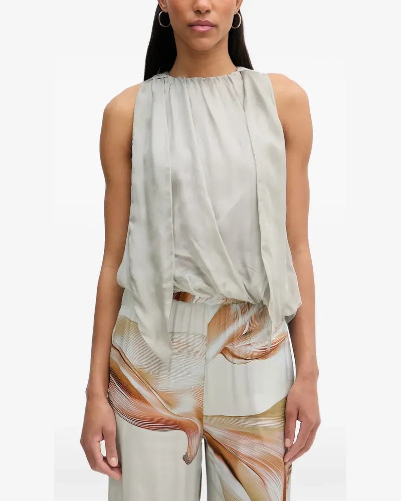 Isabelle Blanche draped sleeveless top - Nude Nude