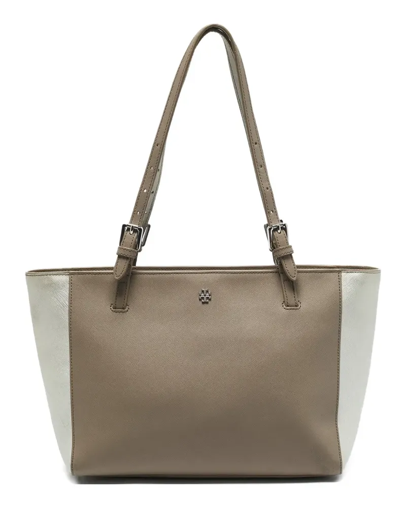 Tory Burch York Buckle Tote Bag mit zwei Riemen - Nude Nude