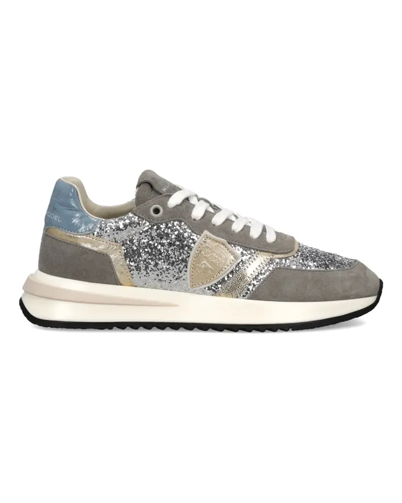 Philippe Model Tropez 2.1 Sneakers im Glitter-Look - Silber Silber