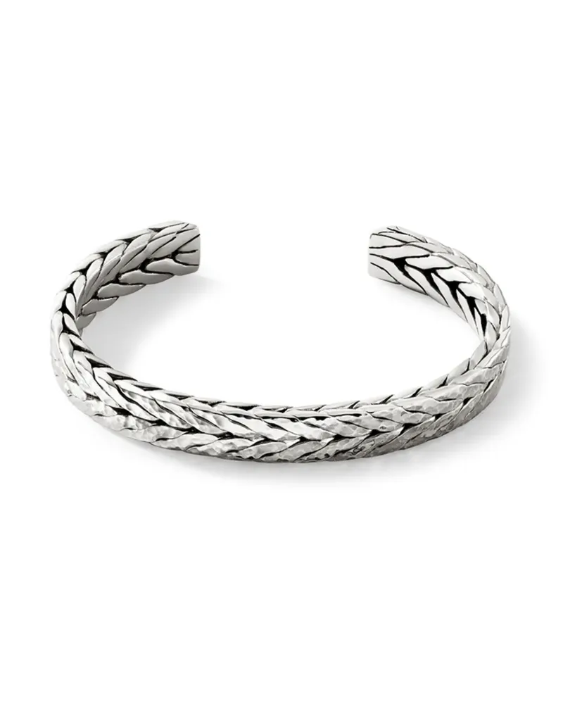 John Hardy Gehämmerte Armspange aus Sterlingsilber Silber