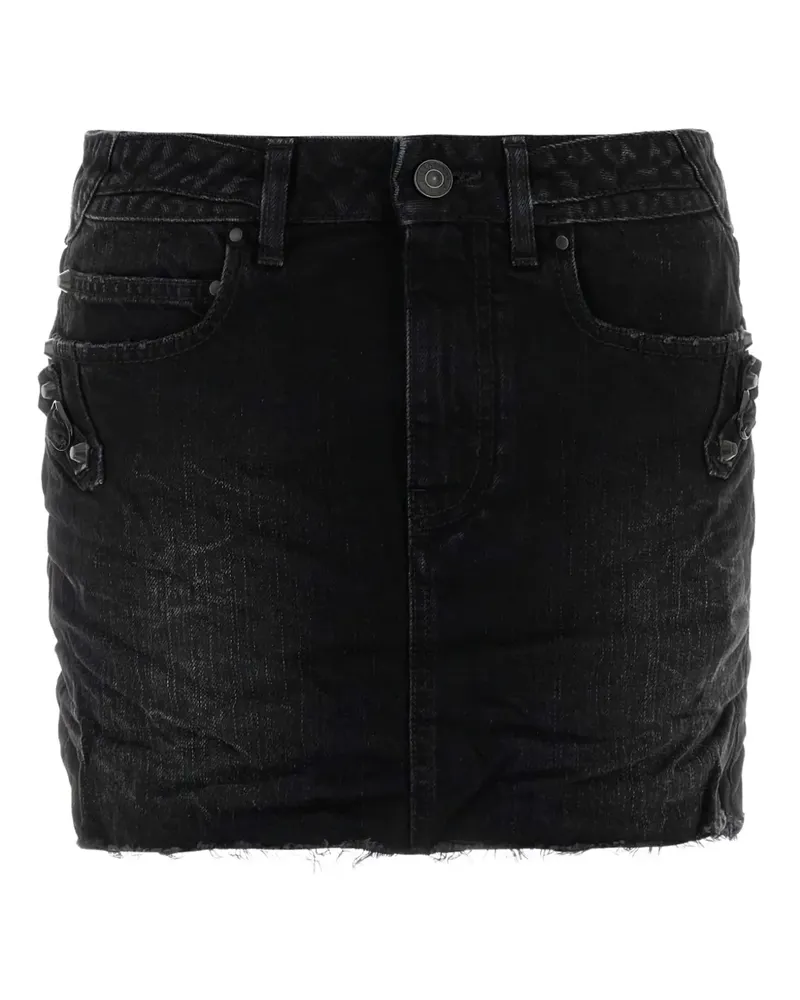 Balenciaga Klassischer Jeans-Minirock - Schwarz Schwarz