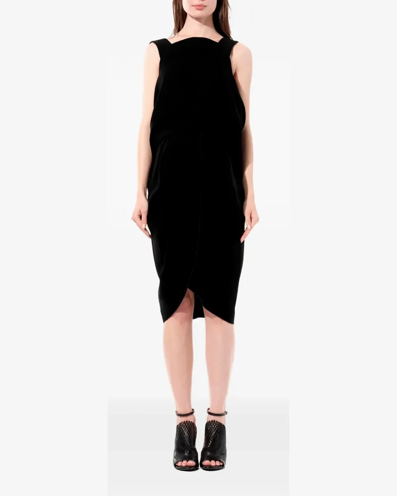 Balenciaga open-back draped dress - Schwarz Schwarz