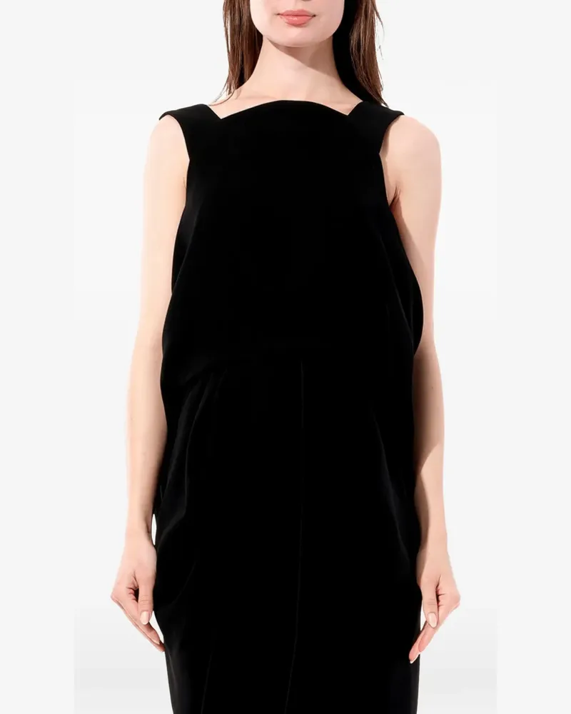 Balenciaga open-back draped dress - Schwarz Schwarz