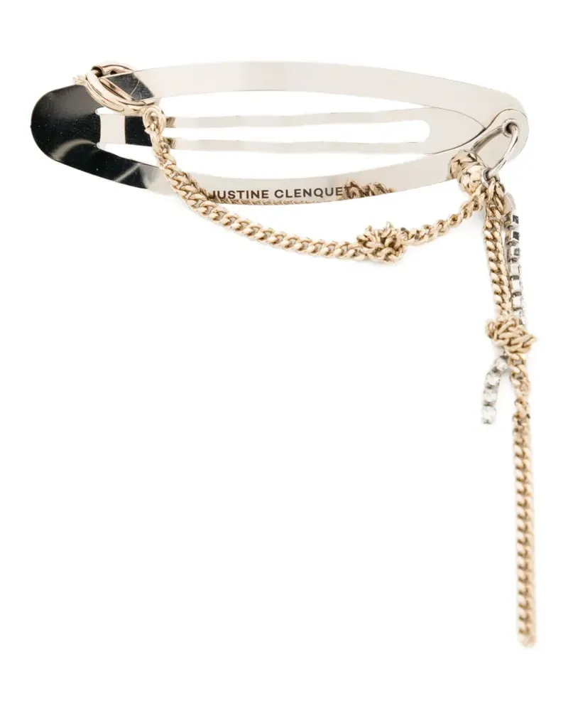 Justine Clenquet Amber Haarspange - Silber Silber