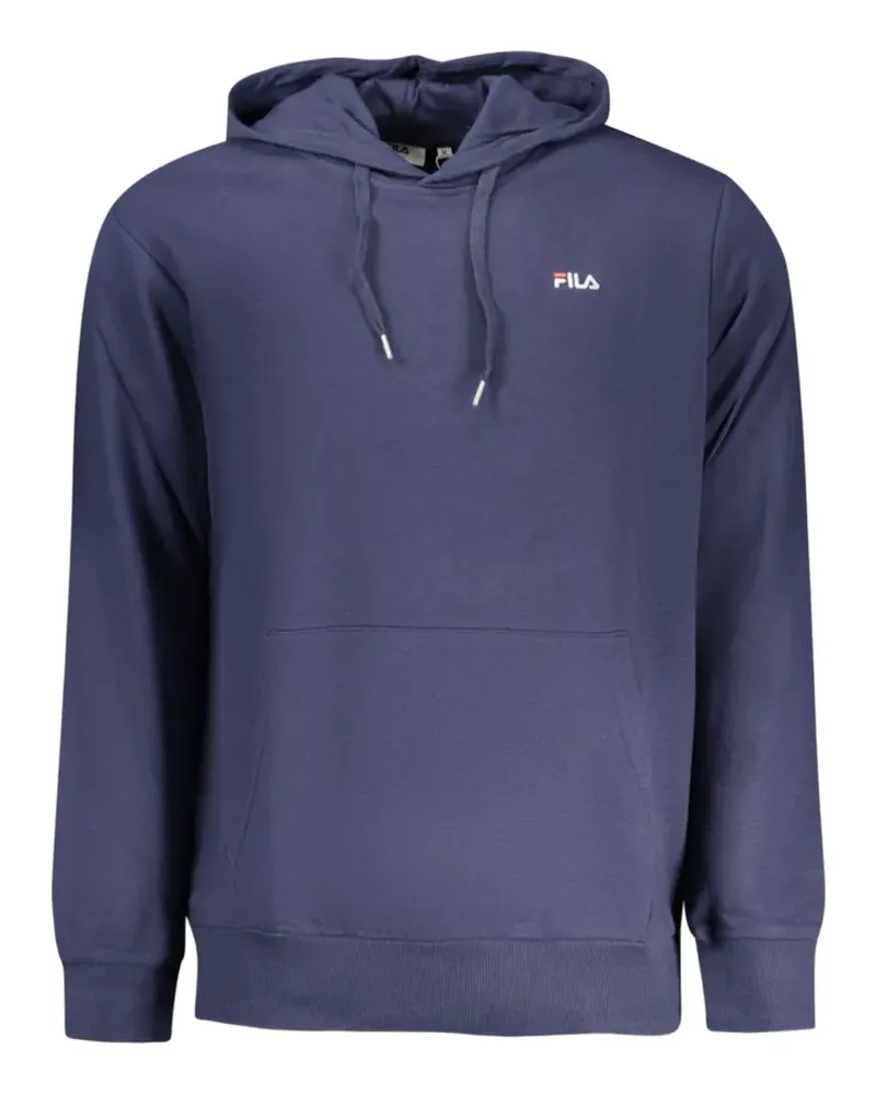 Fila logo-patch hoodie - Blau Blau