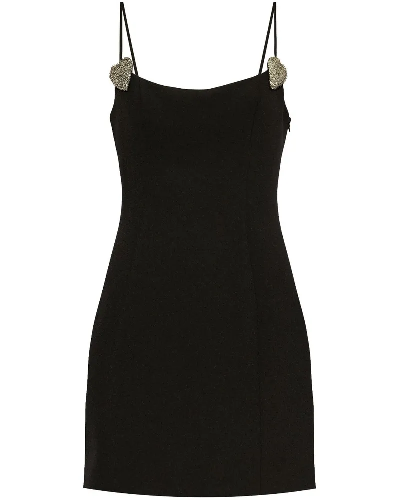 Blumarine Minikleid mit Herzdetail - Schwarz Schwarz