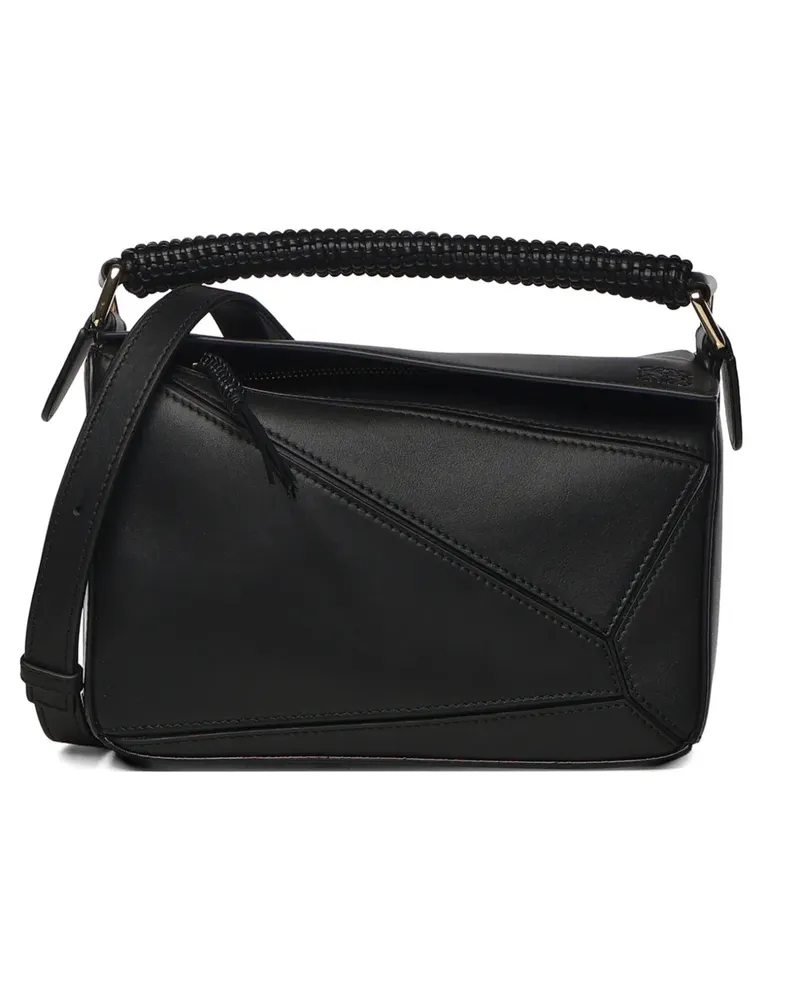 Loewe small Puzzle tote bag - Schwarz Schwarz