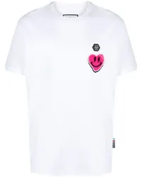 Philipp Plein T-Shirt mit grafischem Print Weiß