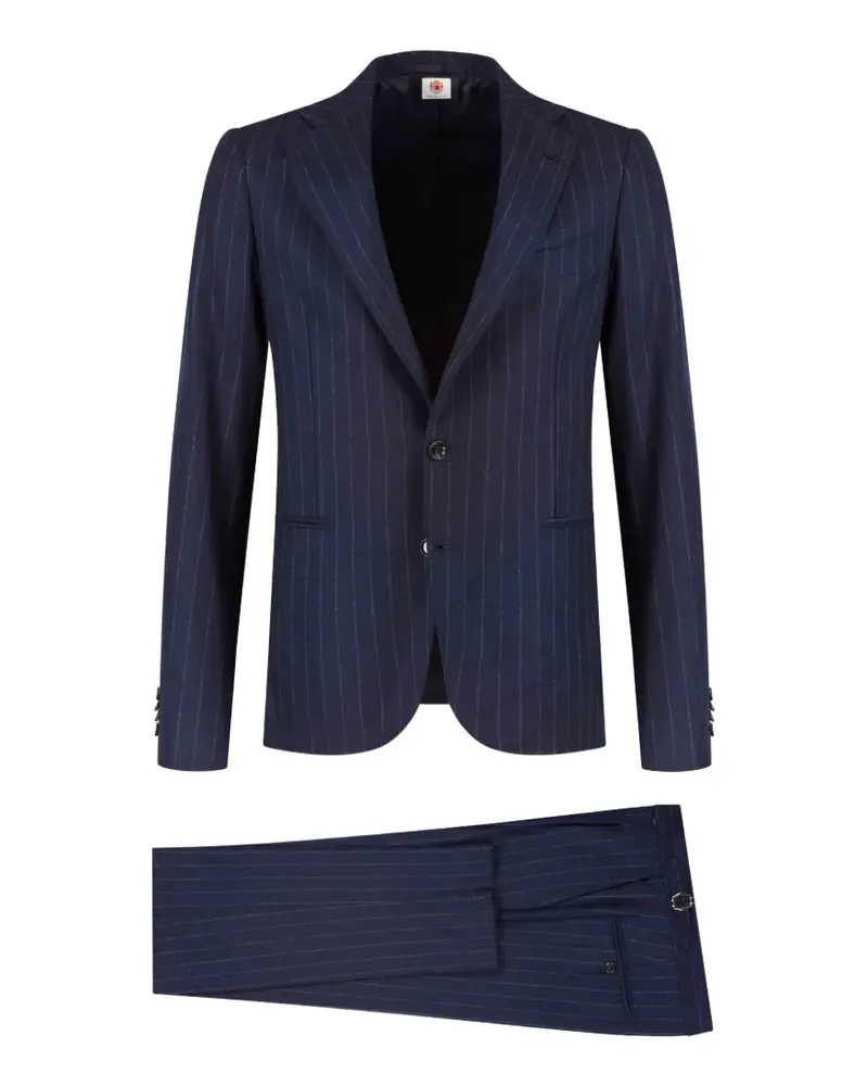Luigi Borrelli Anzug mit Nadelstreifen - Blau Blau