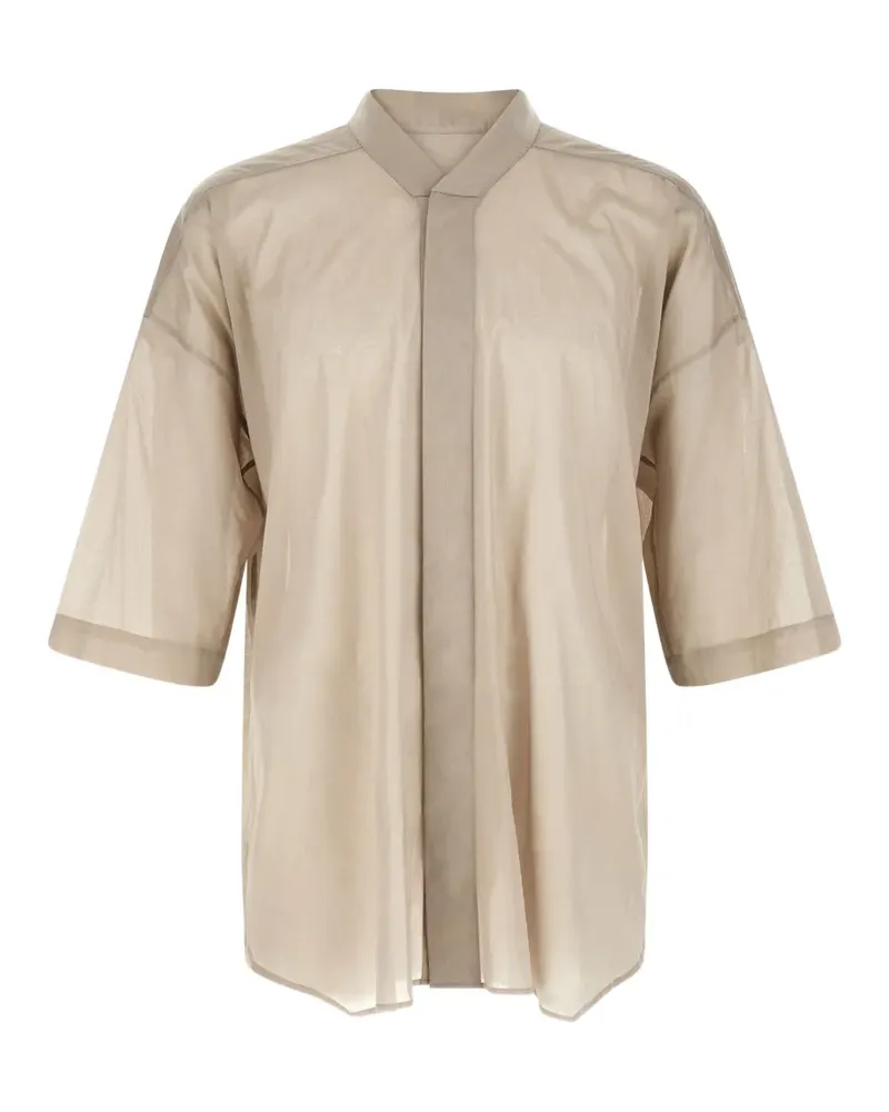 Rick Owens concealed-front shirt - Grau Grau