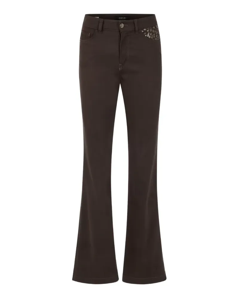 Marc Cain Faro leopard-print trousers - Braun Braun
