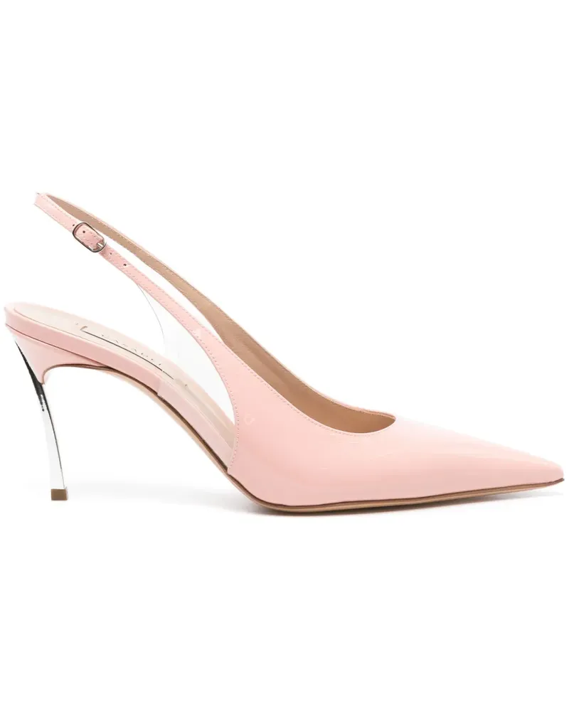 Casadei Slingback-Pumps mit transparenten Einsätzen - Rosa Rosa