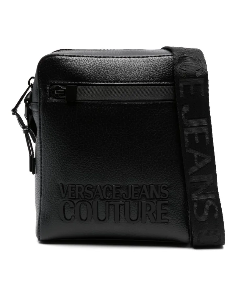 Versace Jeans Umhängetasche mit Logo - Schwarz Schwarz