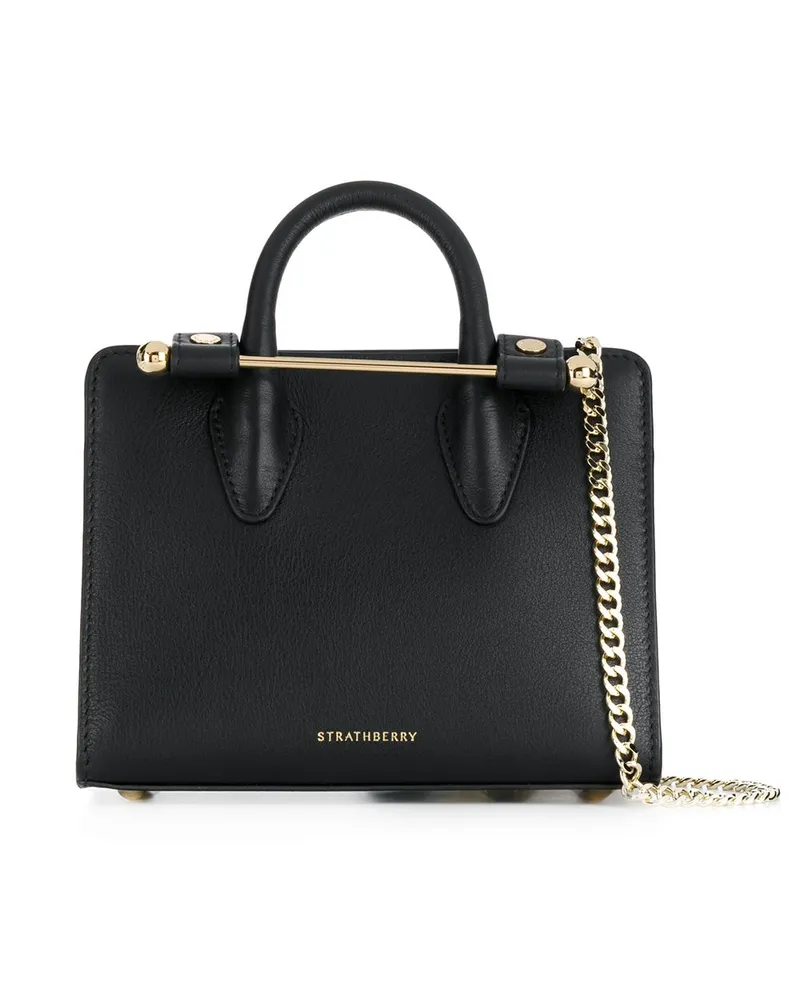 Strathberry Nano" Handtasche - Schwarz Schwarz
