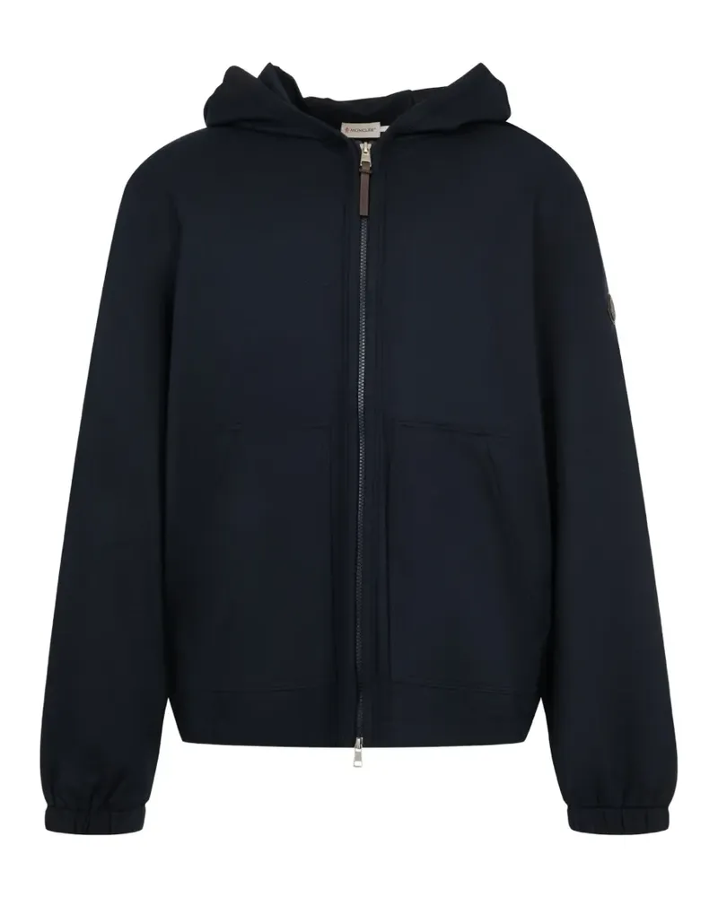 Moncler Kapuzenjacke aus Flanell - Blau Blau