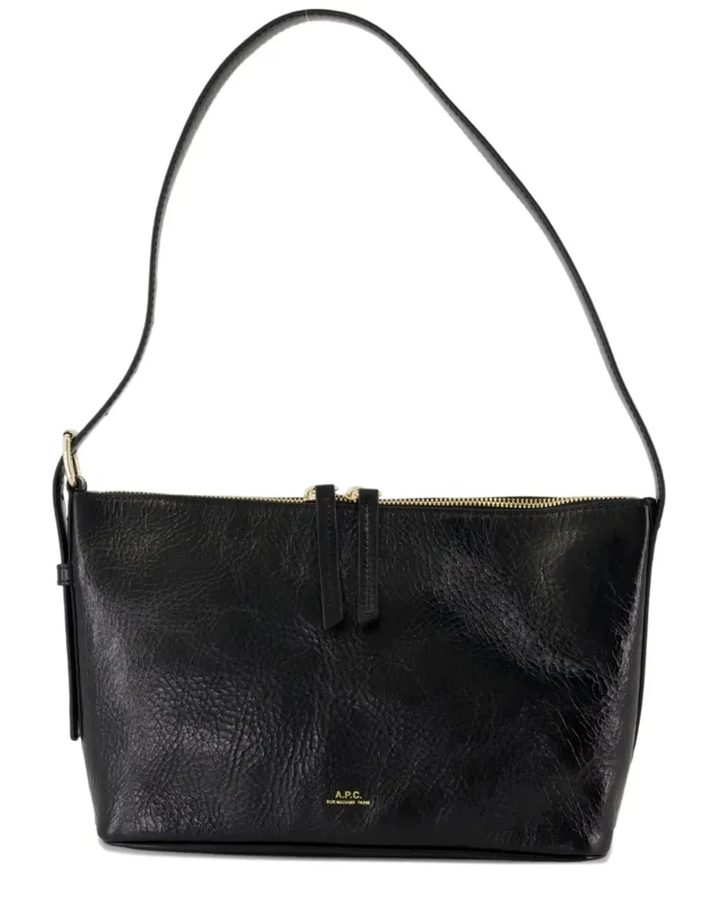 A.P.C. Schultertasche mit Henkel - Schwarz Schwarz
