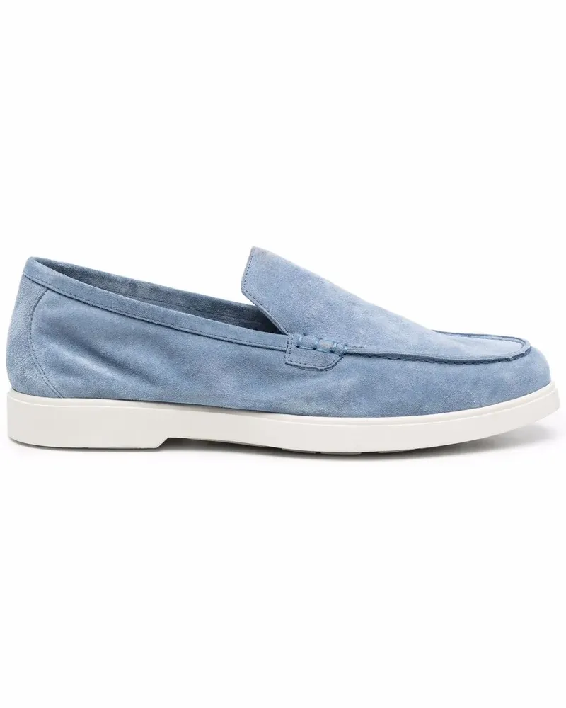 MOORER Loafer aus Wildleder - Blau Blau