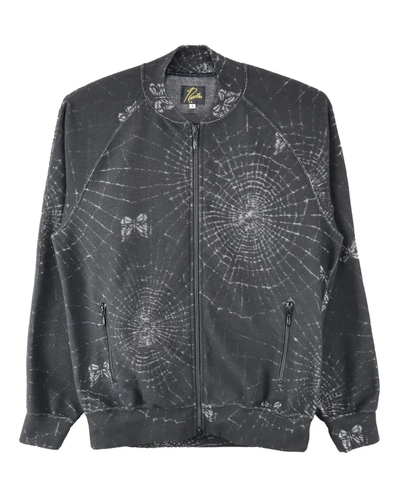 NEEDLES Jacke mit Spinnennetz-Print - Schwarz Schwarz