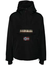 Napapijri Jacke mit Logo-Patch Schwarz