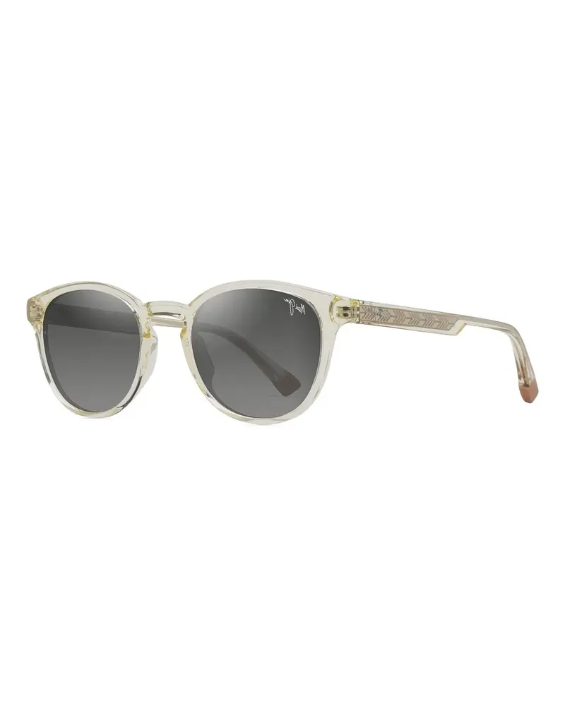 Maui Jim Hiehie Sonnenbrille mit ovalem Gestell - Gelb Gelb