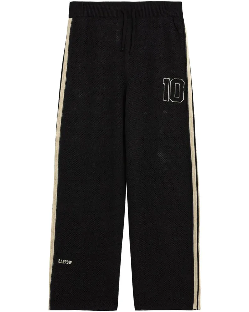 BARROW Straight-Leg-Hose mit Logo - Schwarz Schwarz