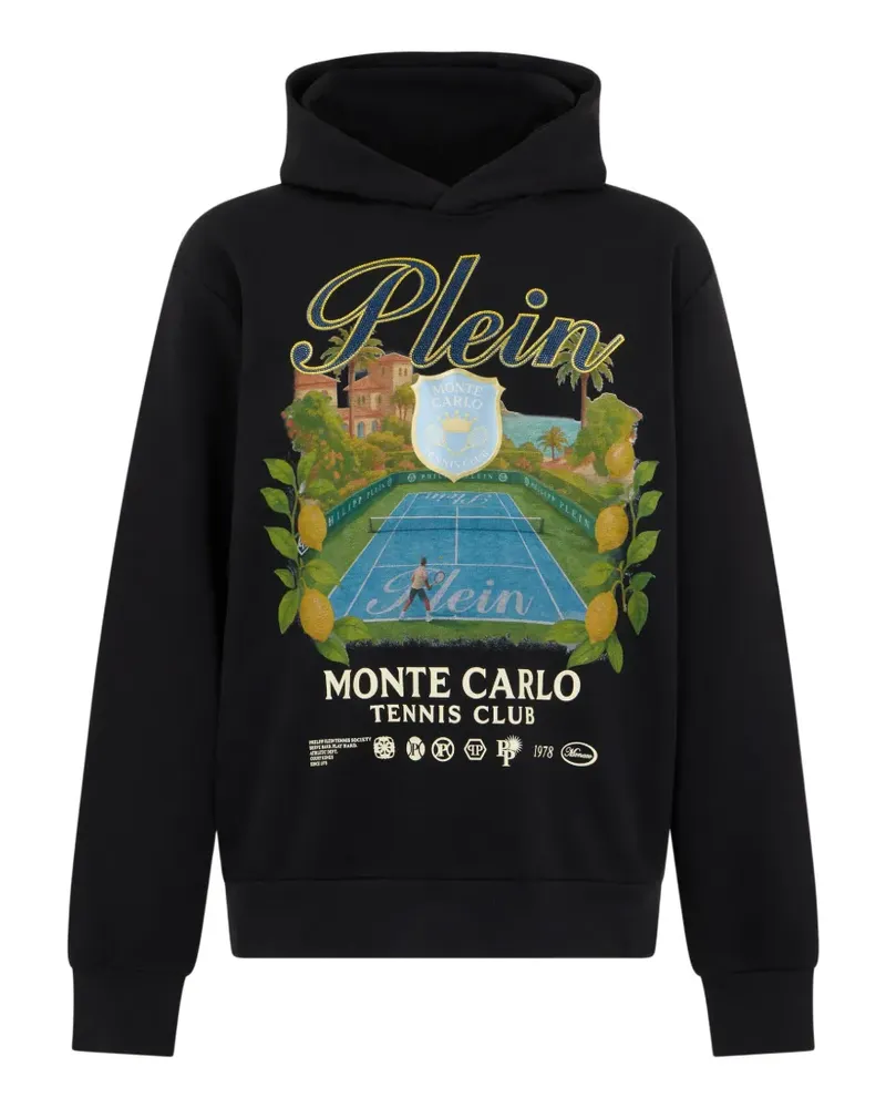 Philipp Plein Monte Carlo Tennis Club hoodie - Schwarz Schwarz