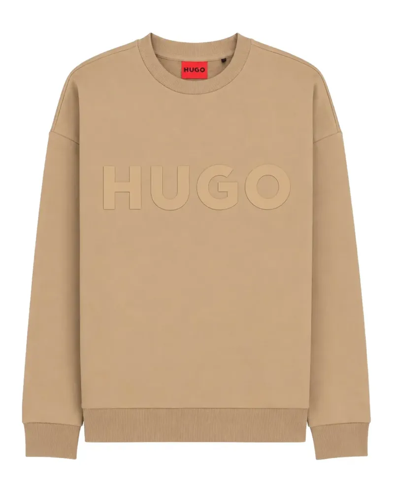 HUGO BOSS logo-embossed sweatshirt - Nude Nude