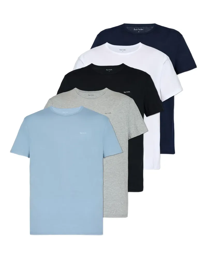 Paul Smith T-Shirts mit Logo (5er-Set) - Blau Blau