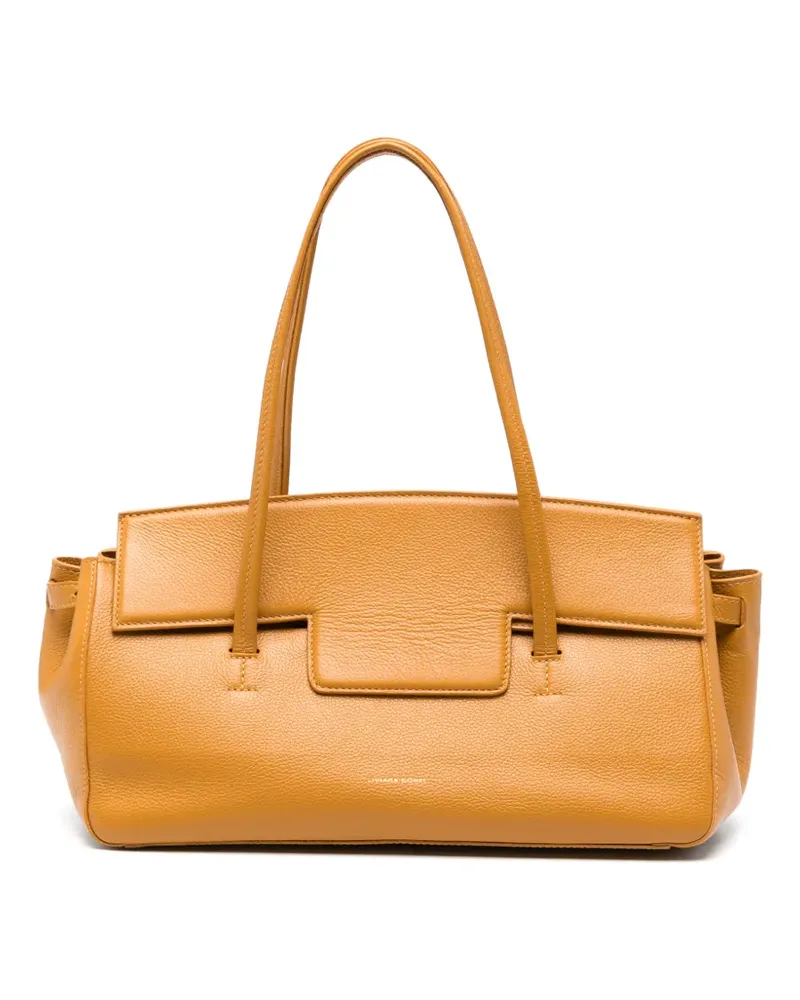 Liviana Conti Schultertasche mit Logo-Print - Gelb Gelb