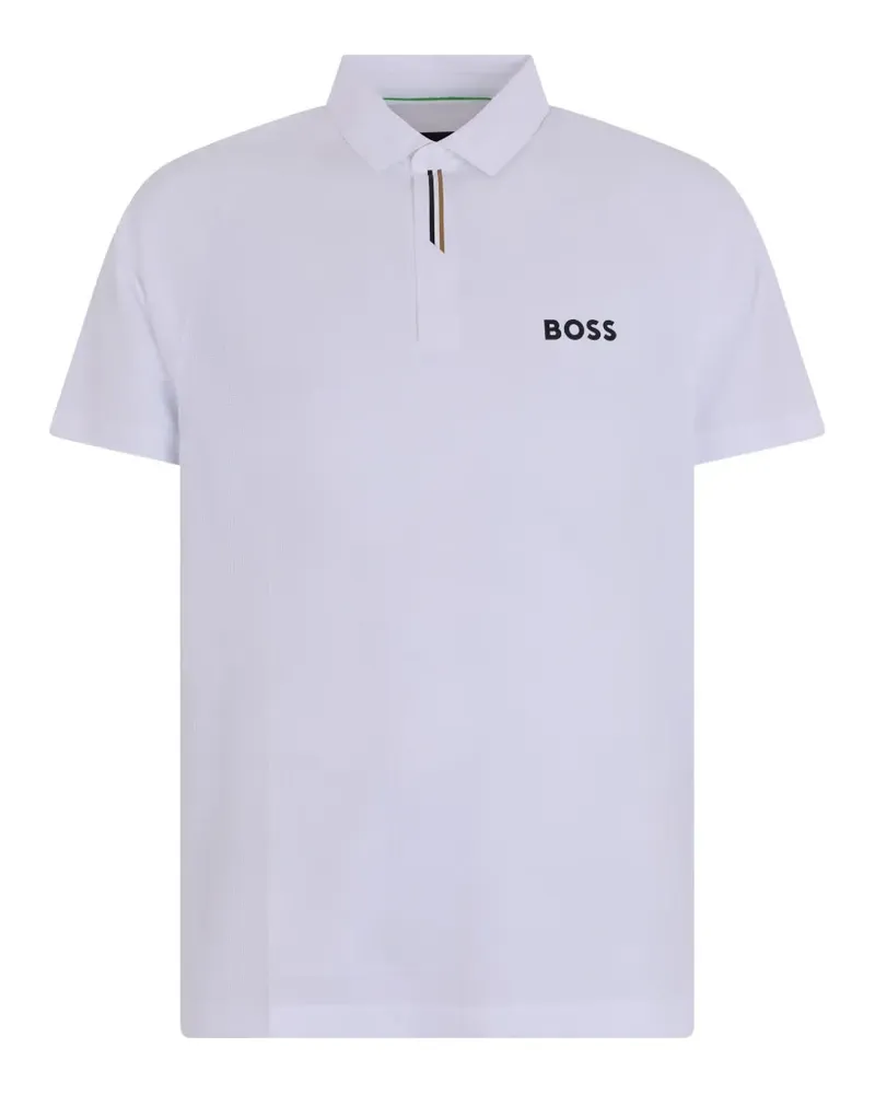 HUGO BOSS logo-detail short-sleeve polo shirt - Weiß Weiß